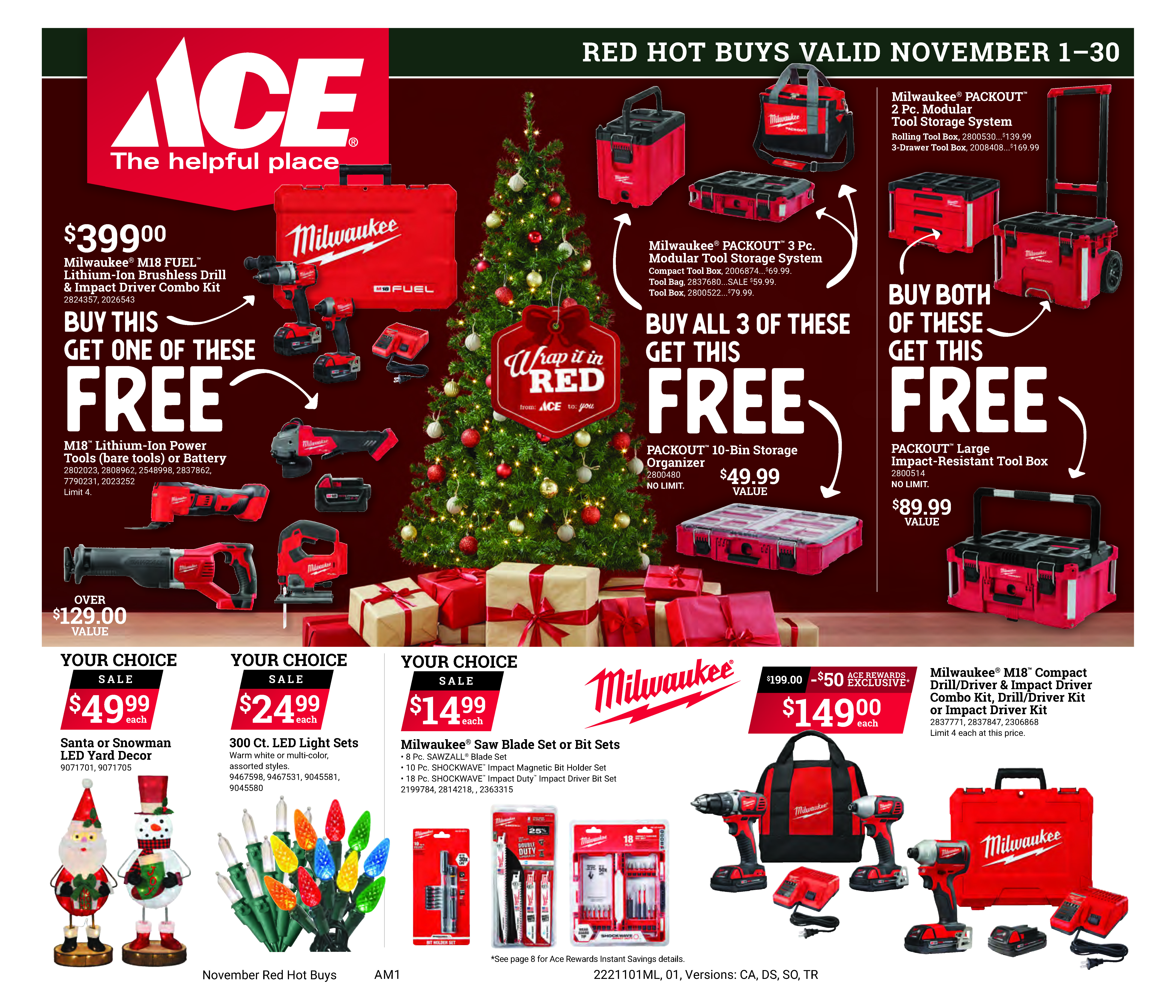 NOVEMBER DEALS AT YOUR LOCAL ACE!
