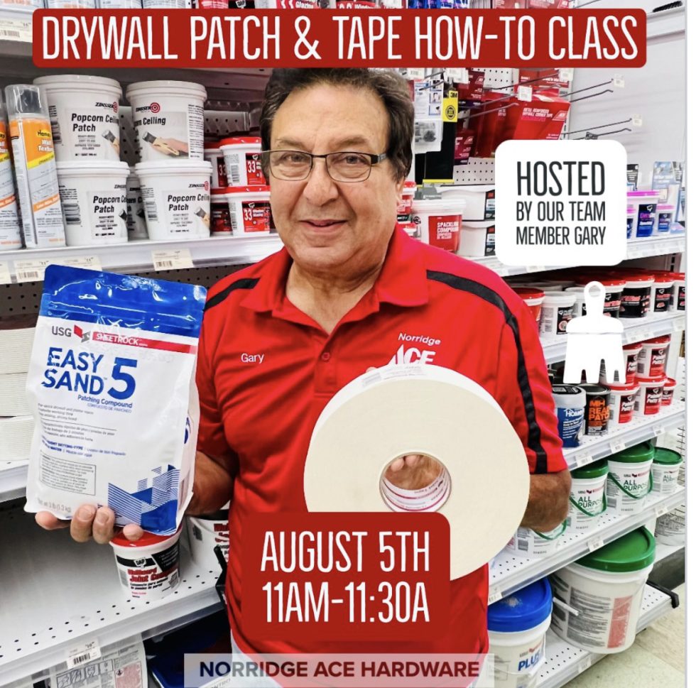 DRYWALL PATCH & TAPE CLASS | Norridge - Des Plaines - Warrenville